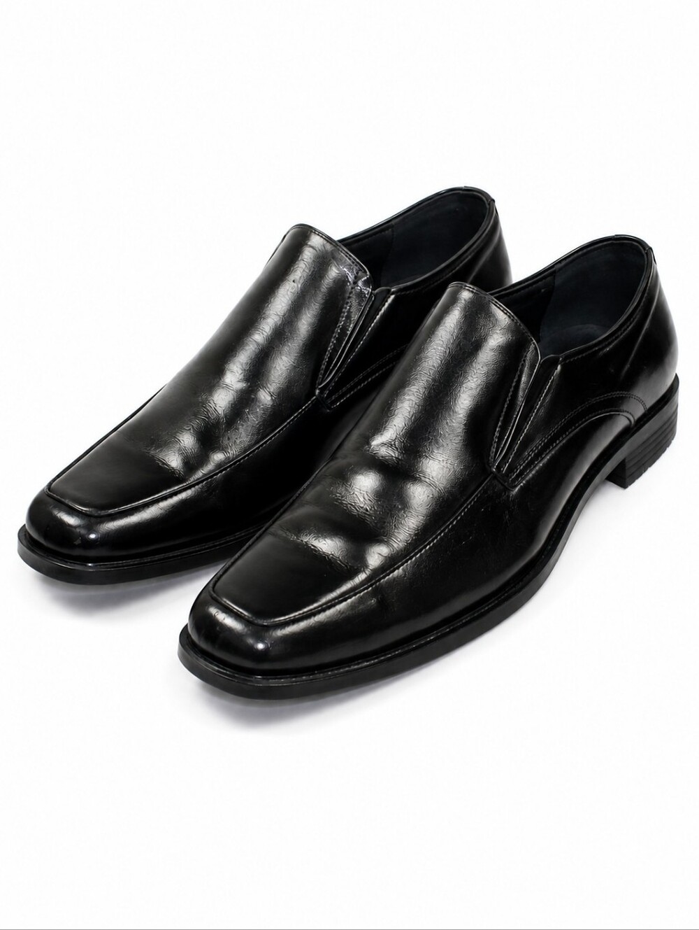 Stacy Adams Black Leather Slip-On Dress Loafers Men's Size 9M